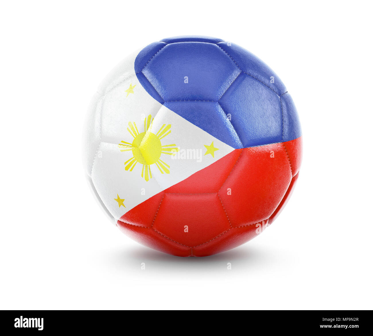 High qualitiy rendering of a soccer ball with the flag of Philippines