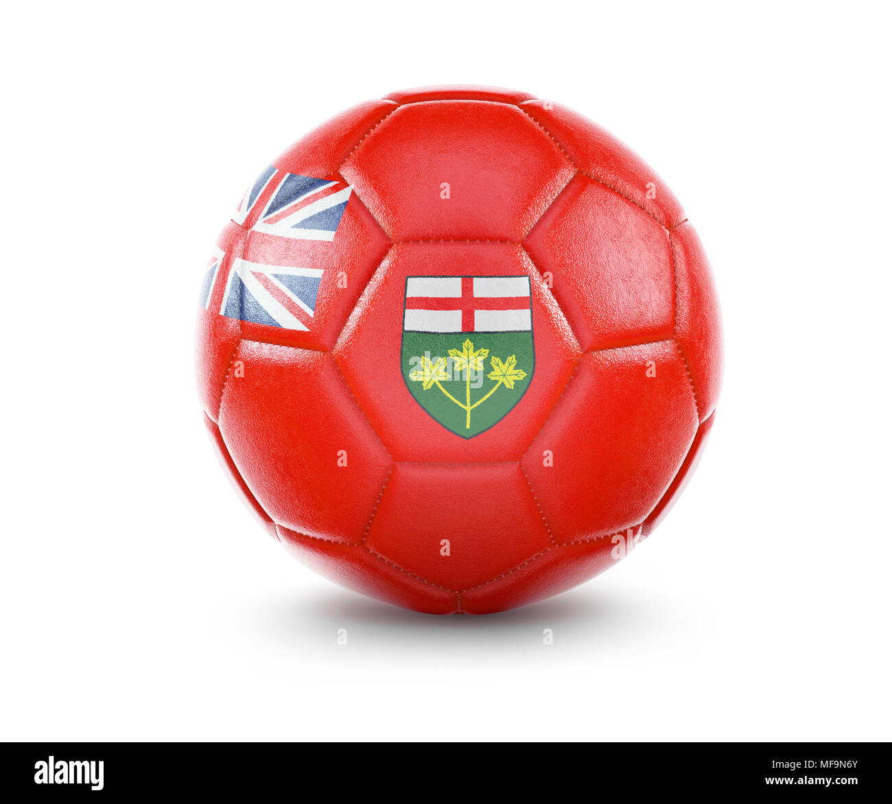 Soccer ball canada flag isolated hires stock photography and images