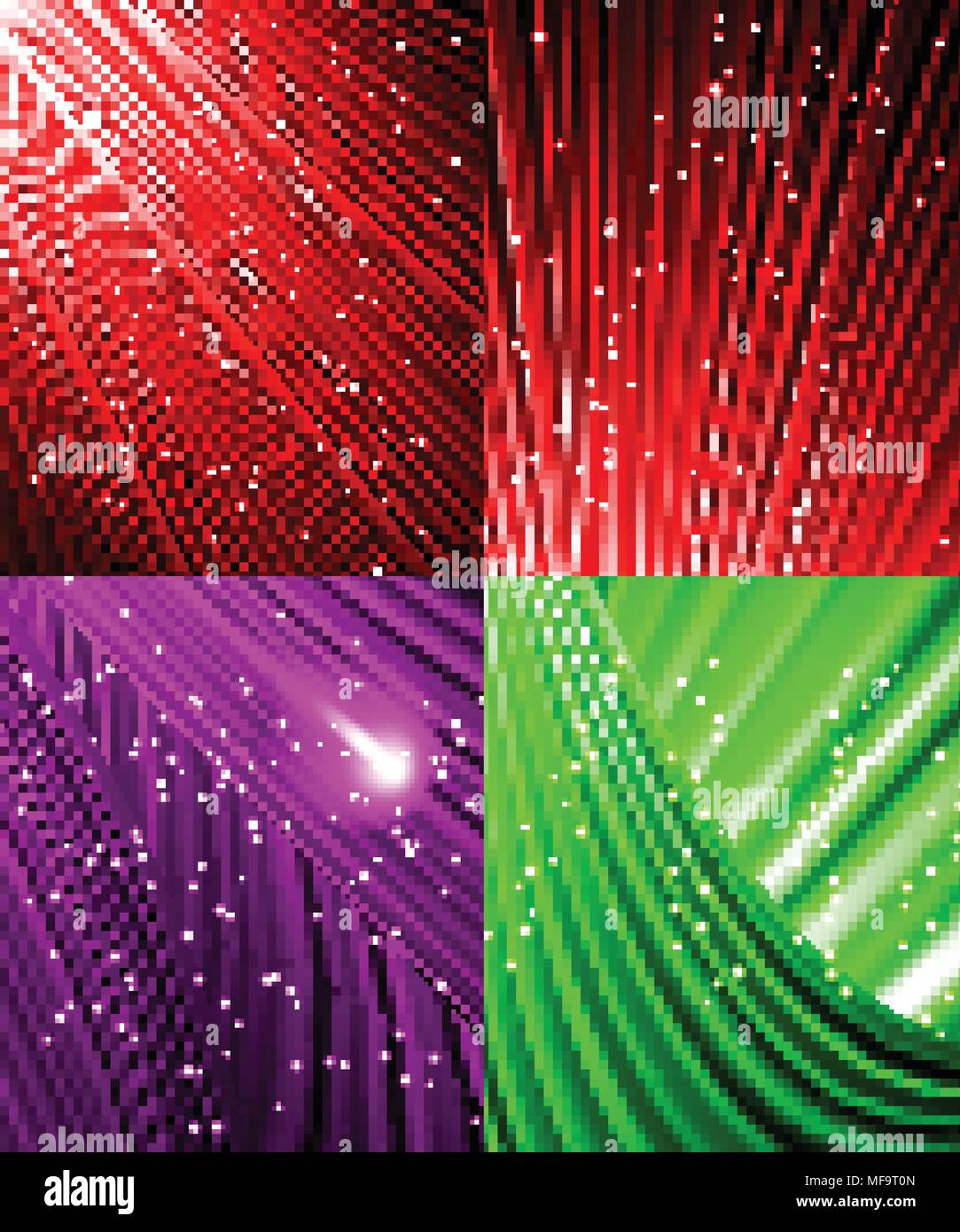 Falling Rays Illustration Set of Snow and stars are falling on the background of colour luminous ...