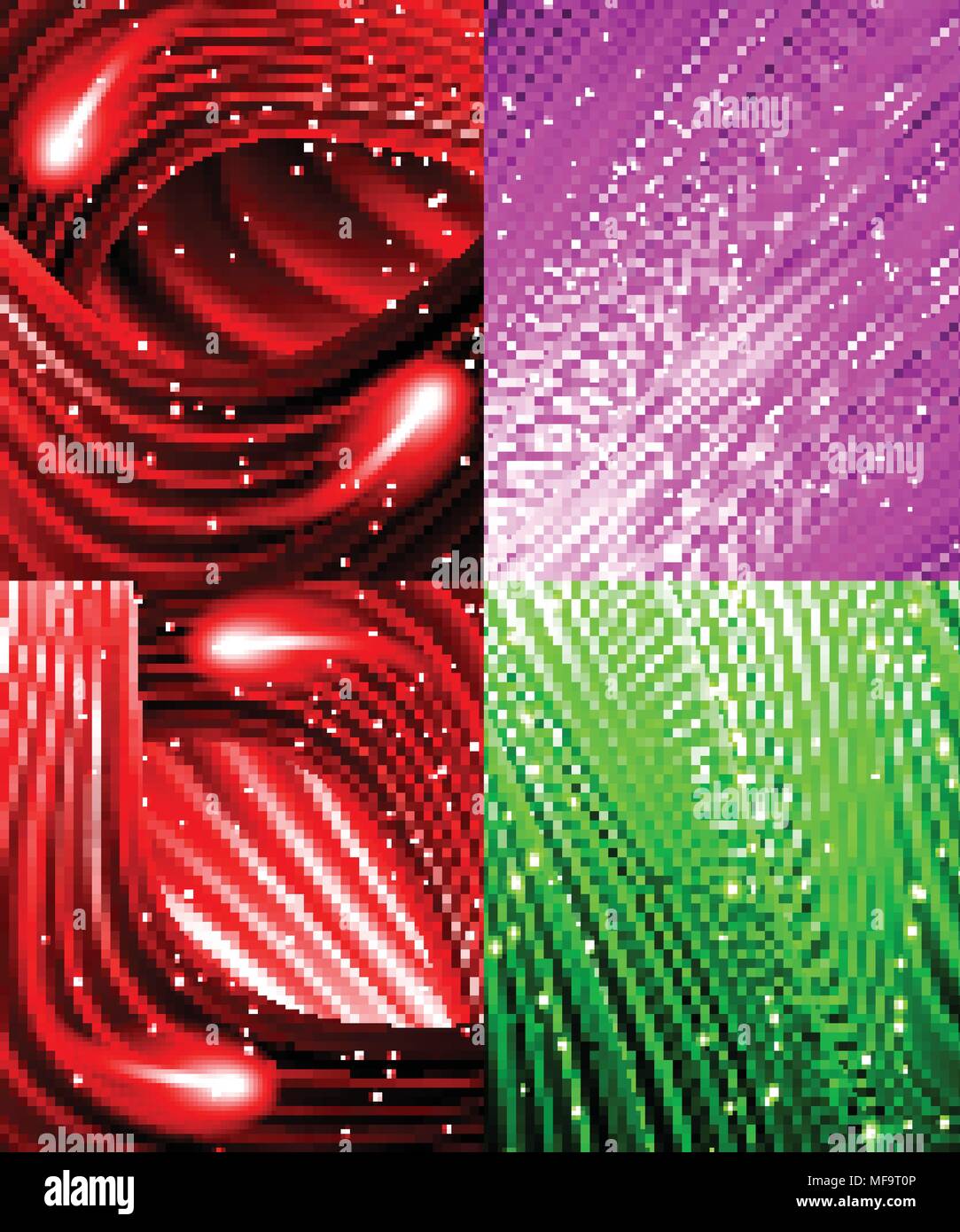 Falling Rays Illustration Set of Snow and stars are falling on the background of colour luminous ...