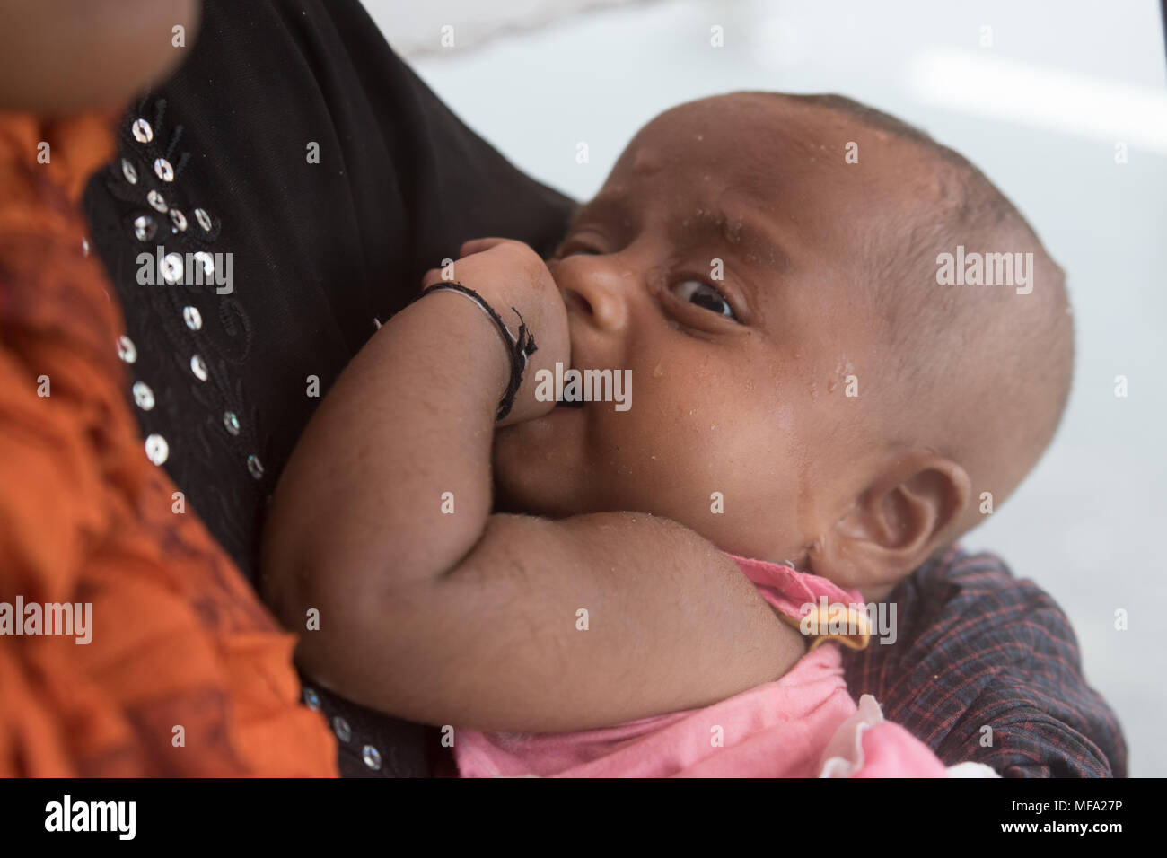 The Rohingya refugee crisis in Bangladesh Stock Photo