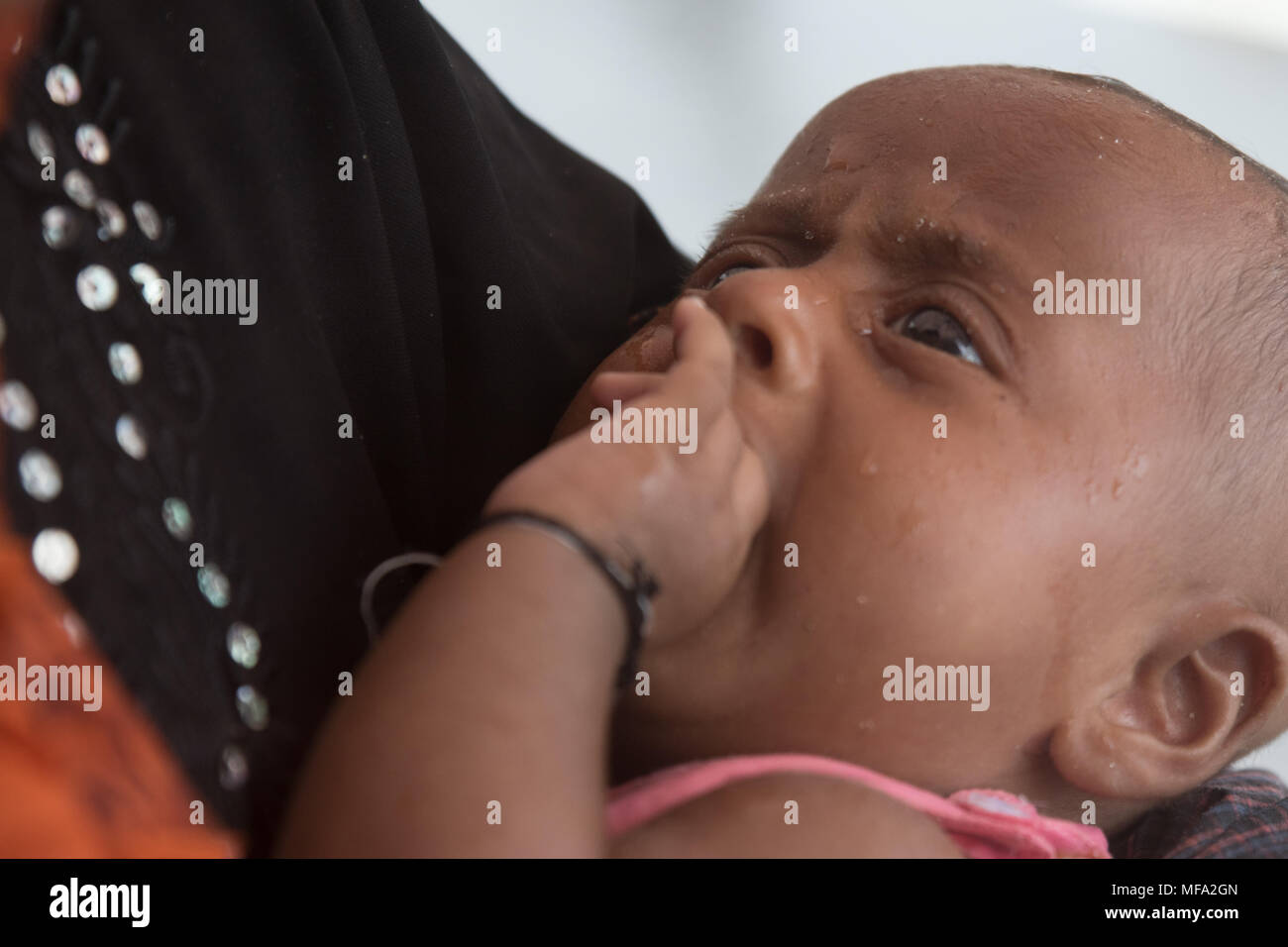 The Rohingya refugee crisis in Bangladesh Stock Photo