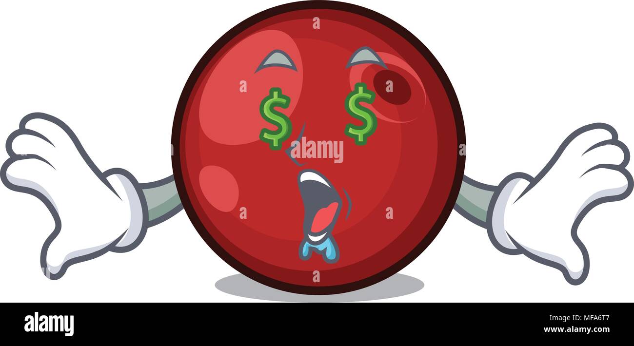 Money eye cranberry mascot cartoon style Stock Vector Image & Art - Alamy