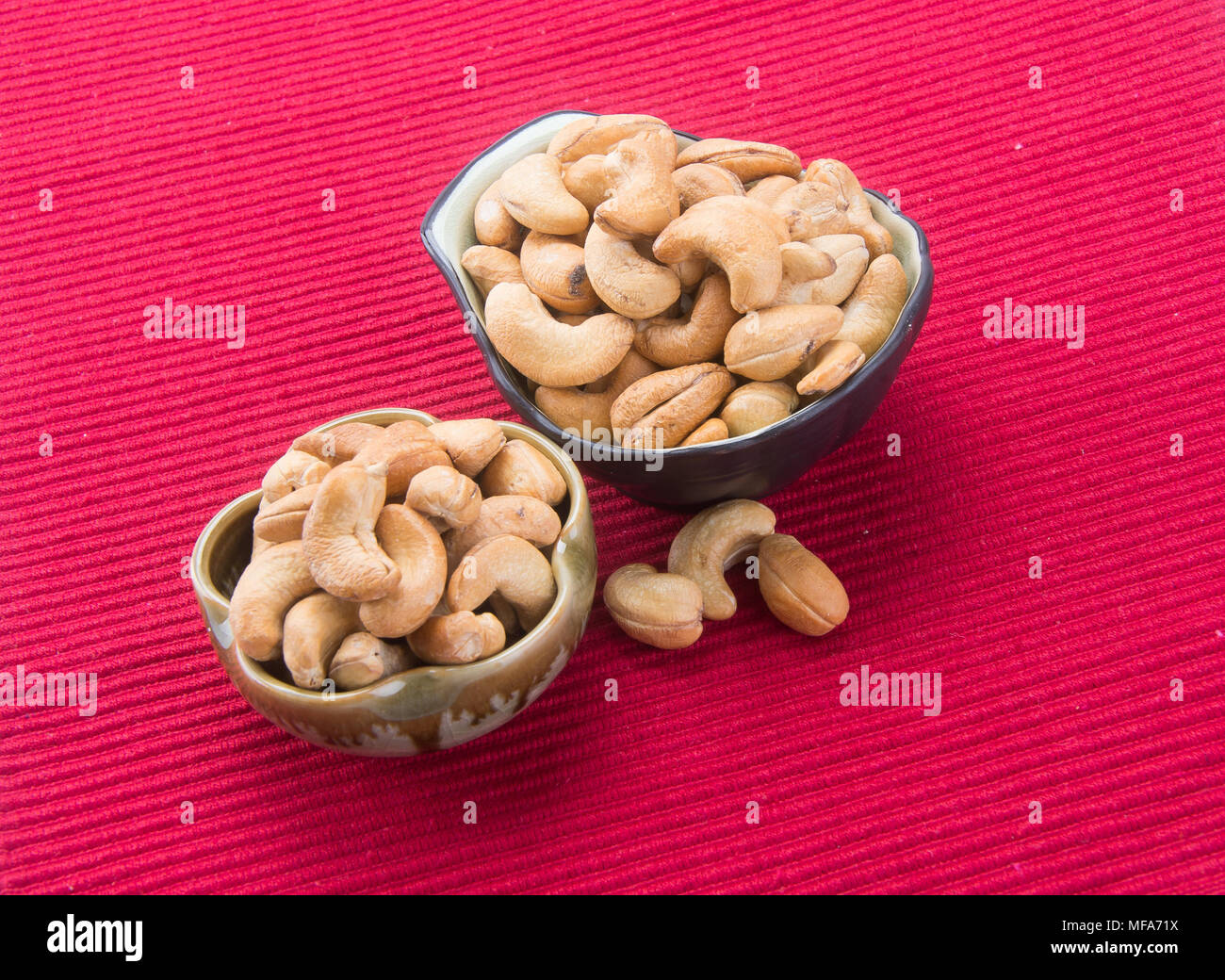 nuts. cashew nuts on background Stock Photo Alamy