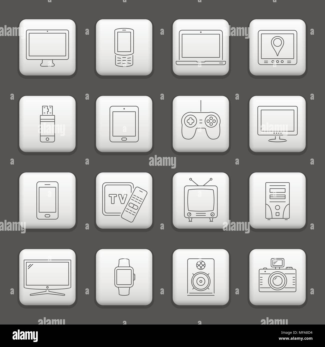 Joystick icons hi-res stock photography and images - Alamy