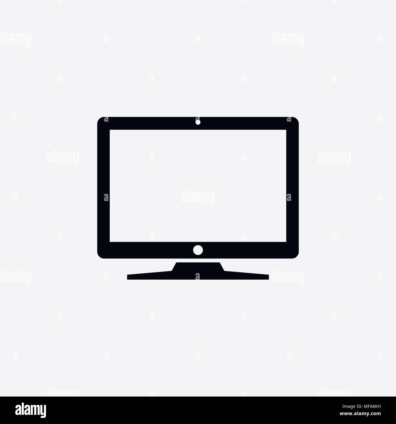 LCD TV Icon. Vector illustration Stock Vector