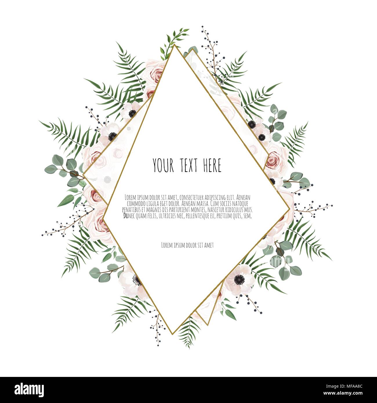 vector floral design card greeting postcard wedding invite