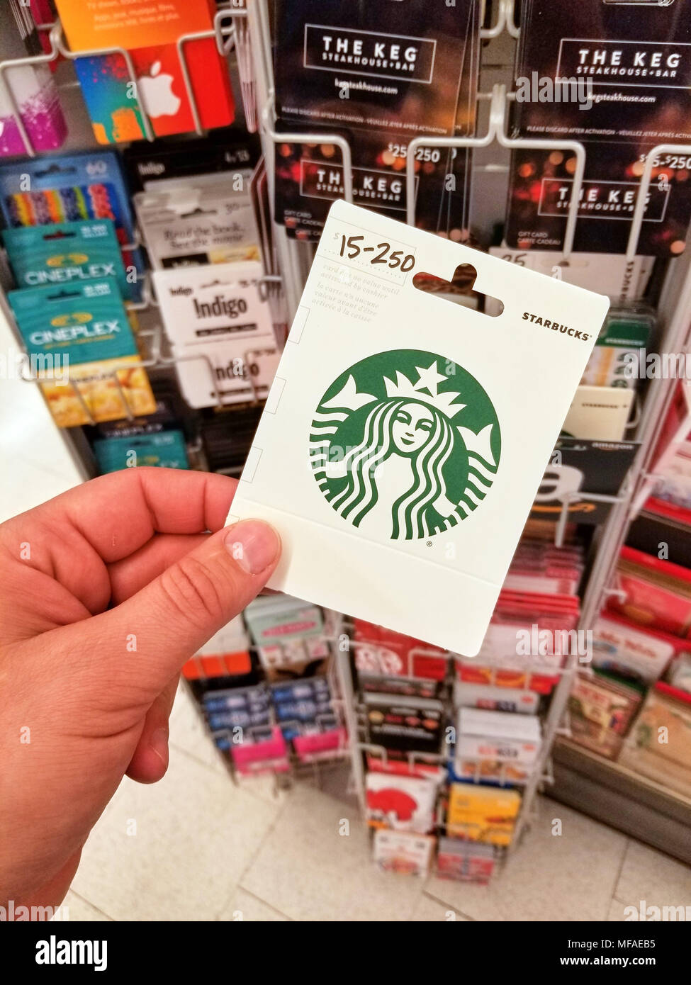 Gift card starbucks hi-res stock photography and images - Alamy