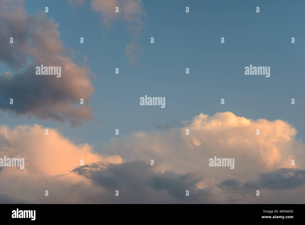 Beautiful Sunset Clouds Vanilla Sky Color Background Stock Photo Alamy