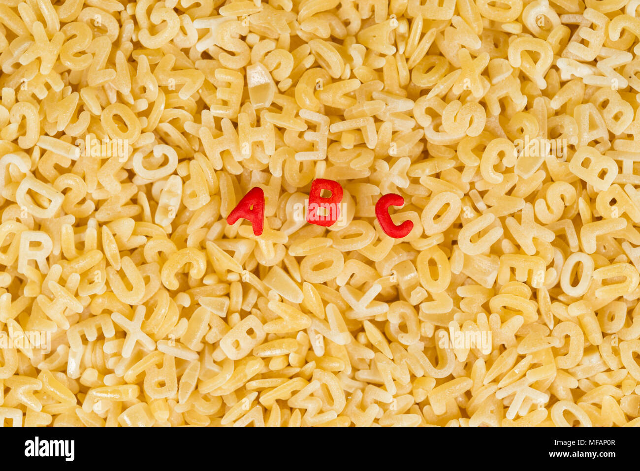 Alphabet Pasta High Resolution Stock Photography And Images Alamy