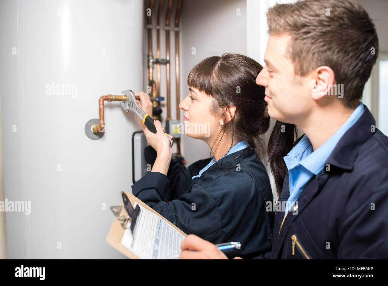 Engineer plumber hires stock photography and images Alamy
