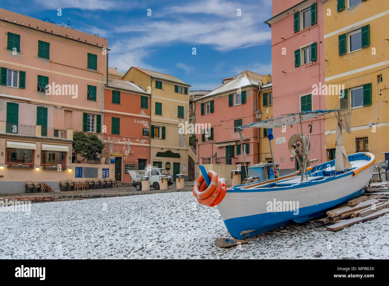 famous tourist resort of the Liguria region Stock Photo