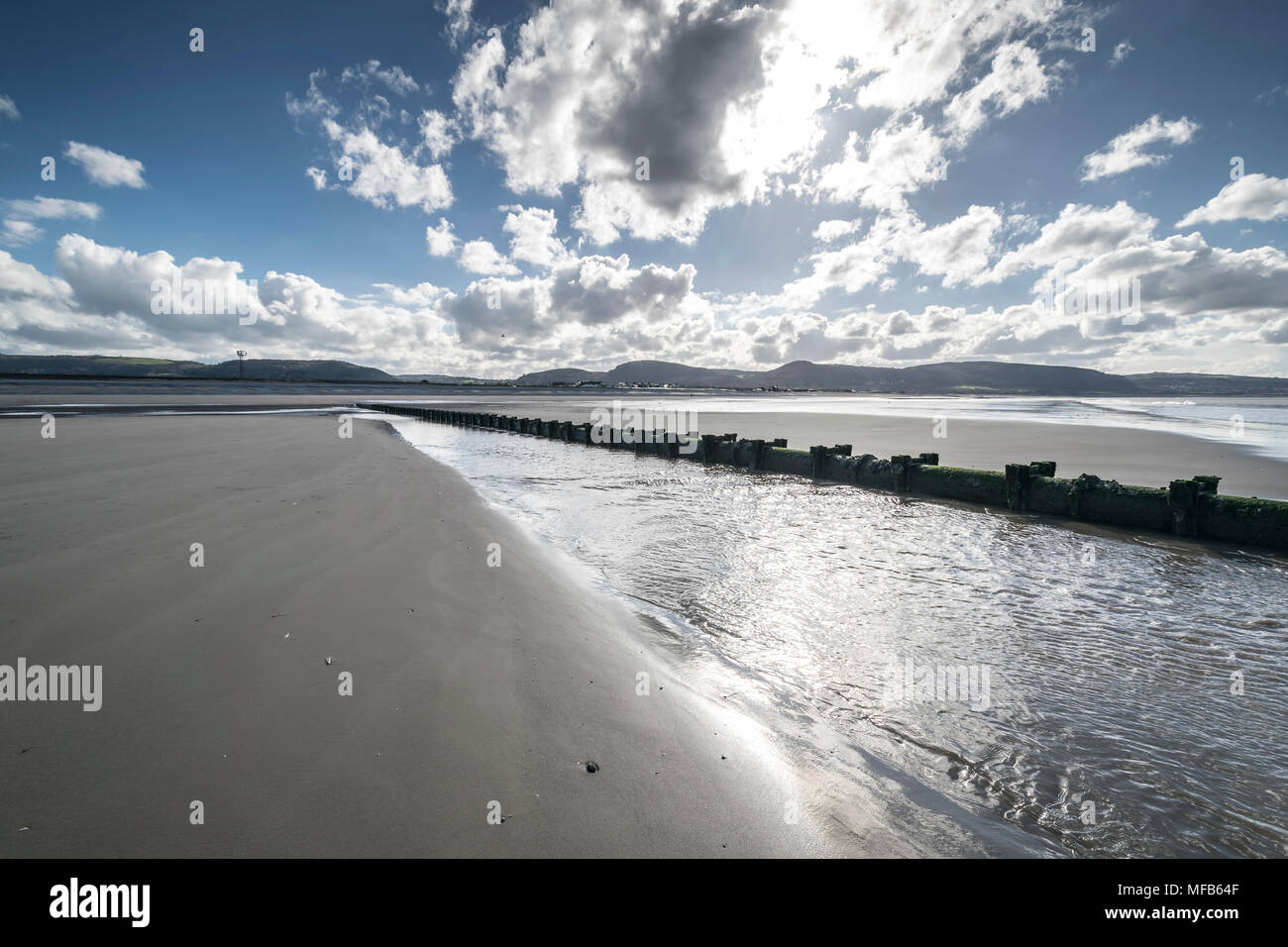 Pensarn beach near Abergele on the North Wales coast UK Stock Photo Alamy