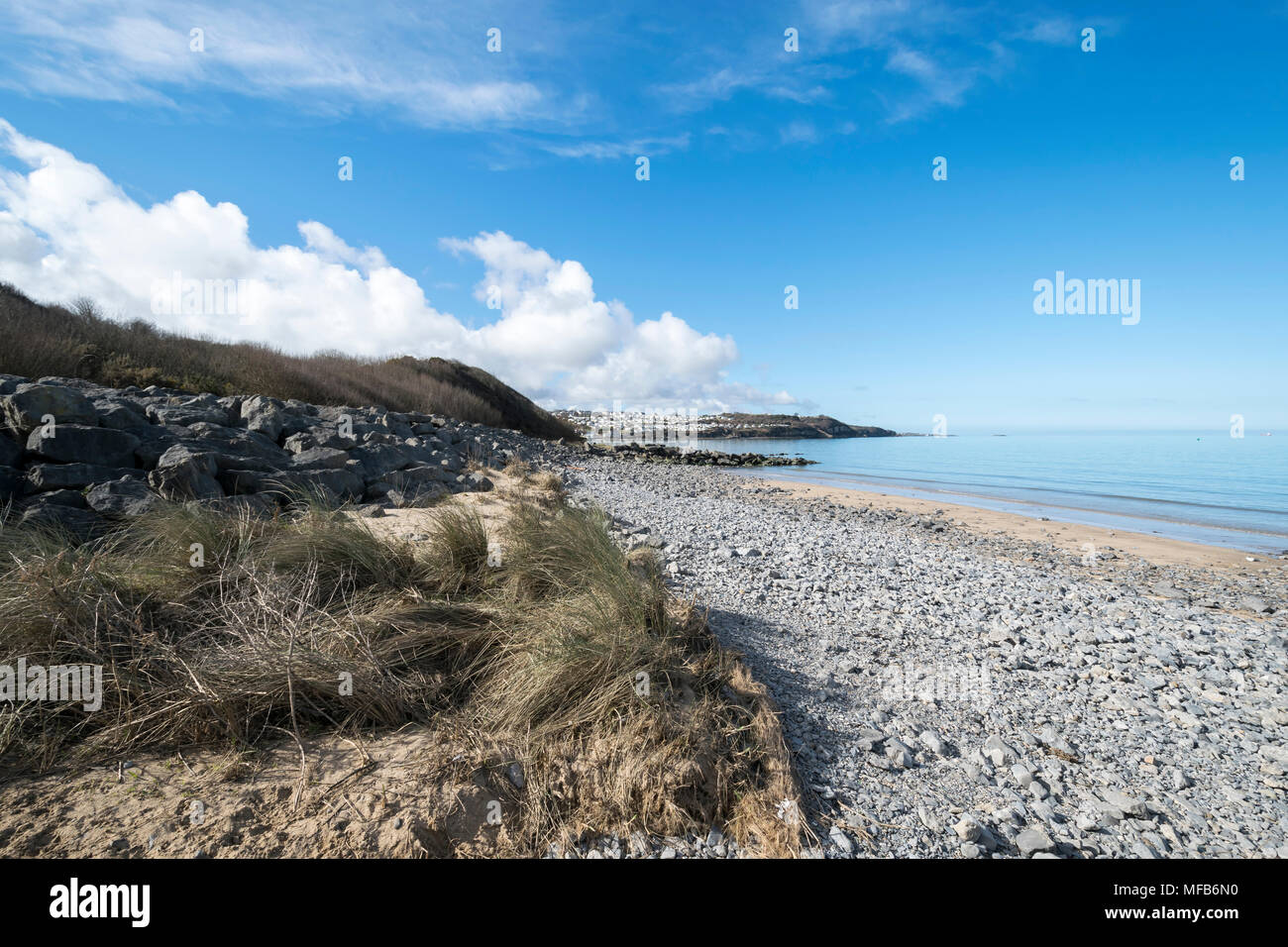 Benllech beach on the Anglesey coast in North Wales UK Stock Photo Alamy