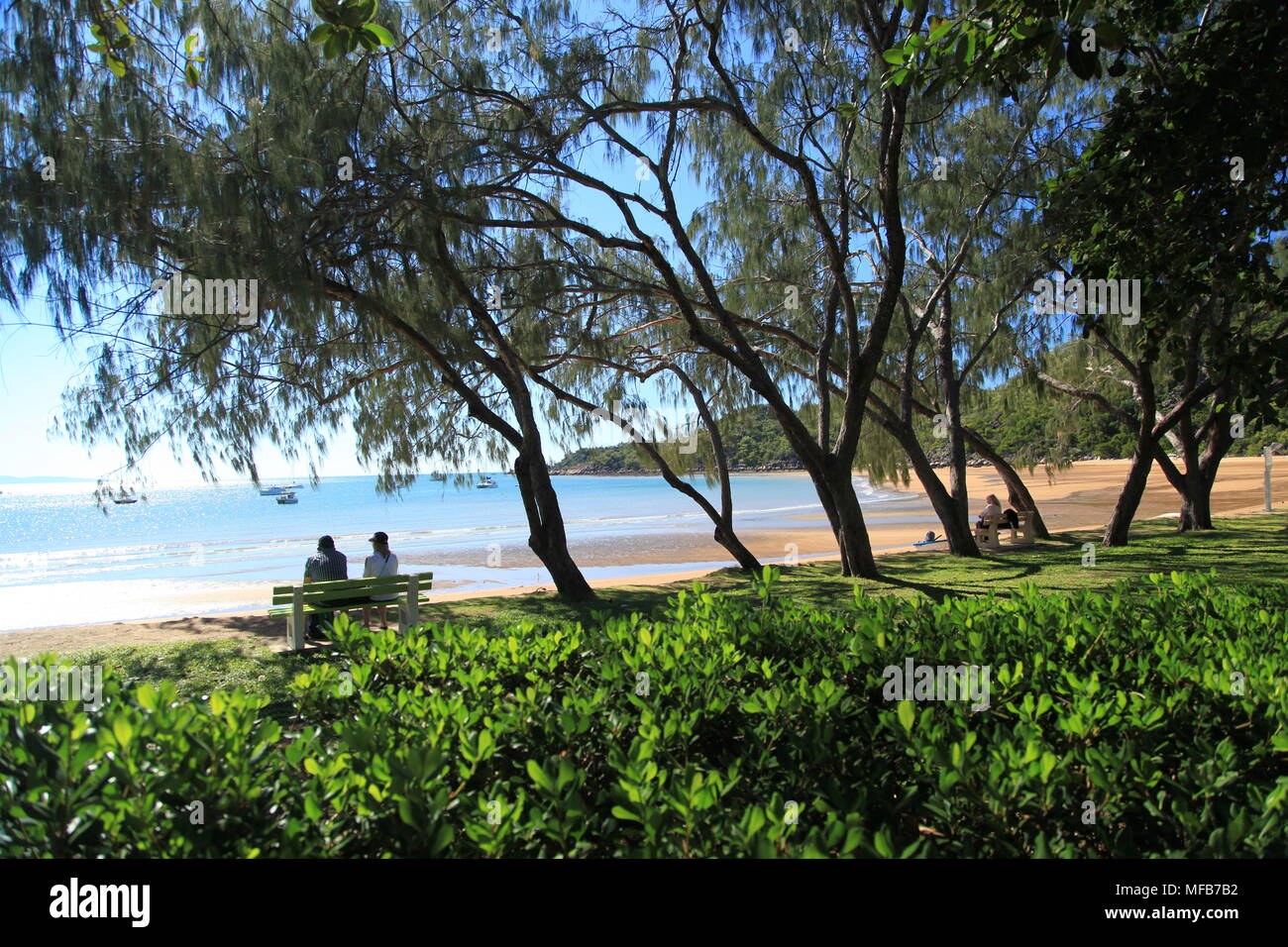horseshoe bay, island Stock Photo Alamy