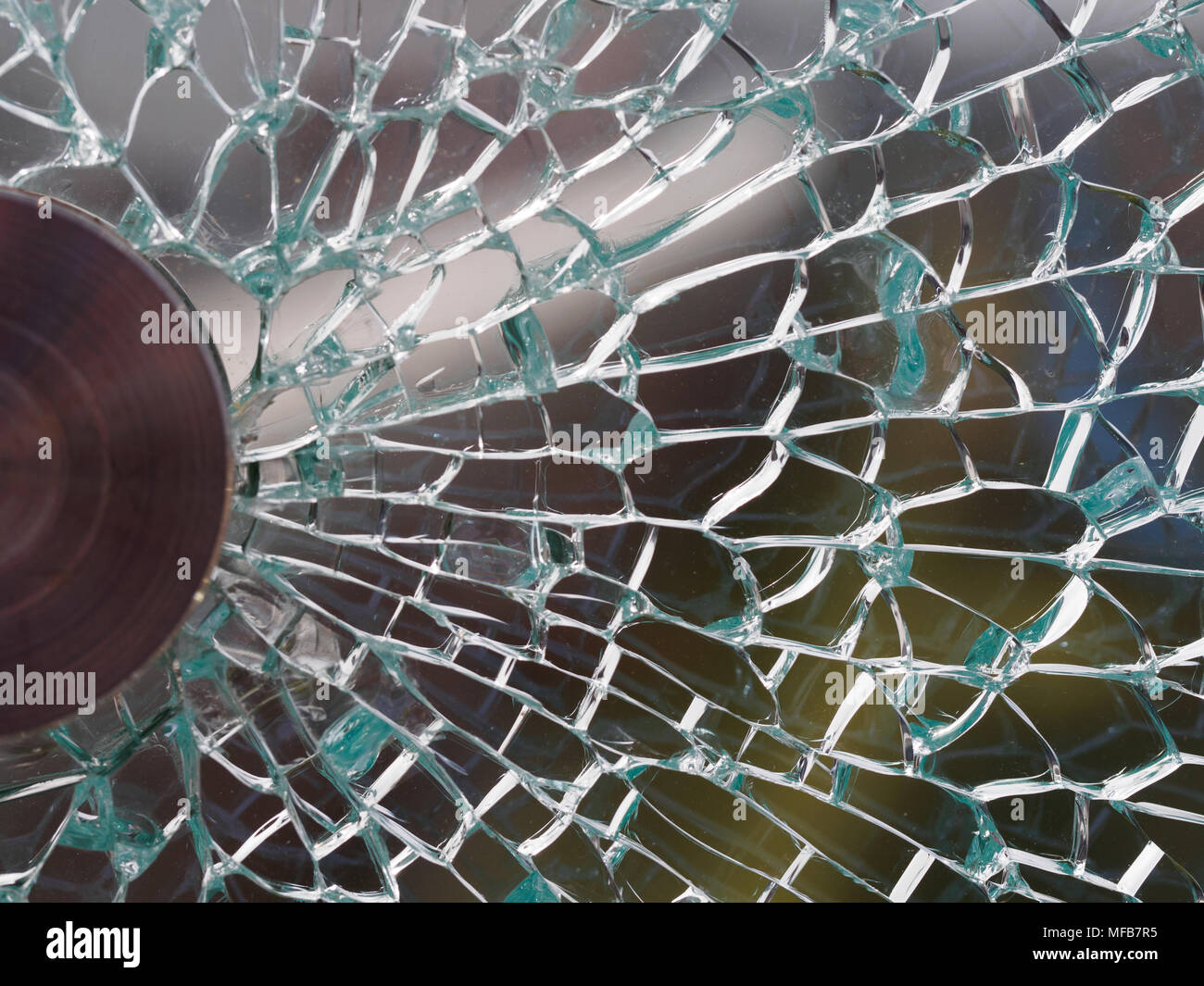 Broken Tempered Glass High Resolution Stock Photography and Images Alamy