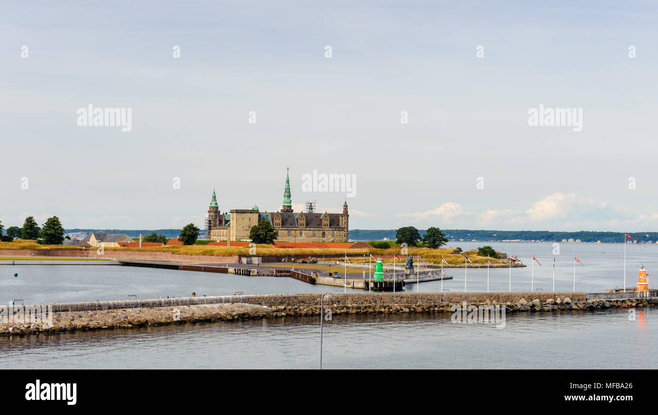 Kronborg is a castle and Stronghold in the town of Helsingor, Denmark. One of the most important Renaissance castles in Northern Europe. UNESCOWorld H Stock Photo