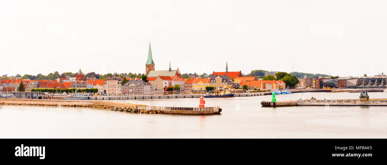 Panorama of Helsingor, Denmark Stock Photo