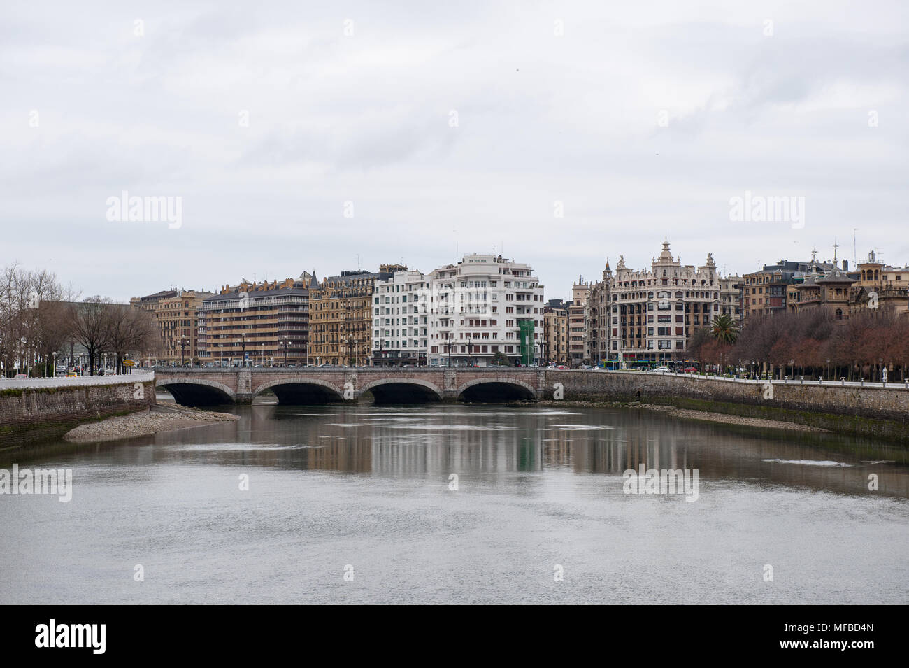 Basque Country Rivers River Urumea, San Sebastian, Basque Country Stock Photo - Alamy