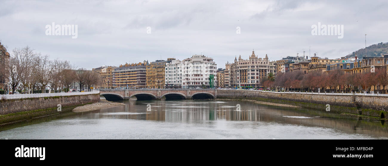 Basque Country Rivers River Urumea, San Sebastian, Basque Country Stock Photo - Alamy