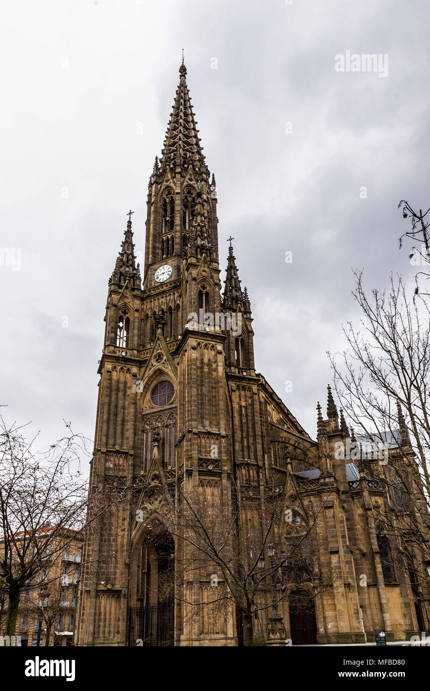 Good Shepherd Cathedral of San Sebastian, San Sebastian, Spain Stock ...