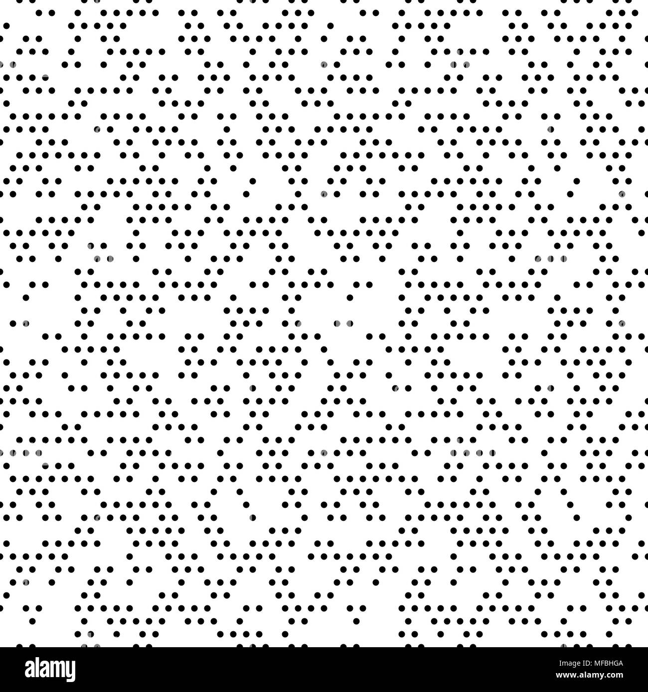 Seamless Modern Vector Pattern With Dots Stock Vector