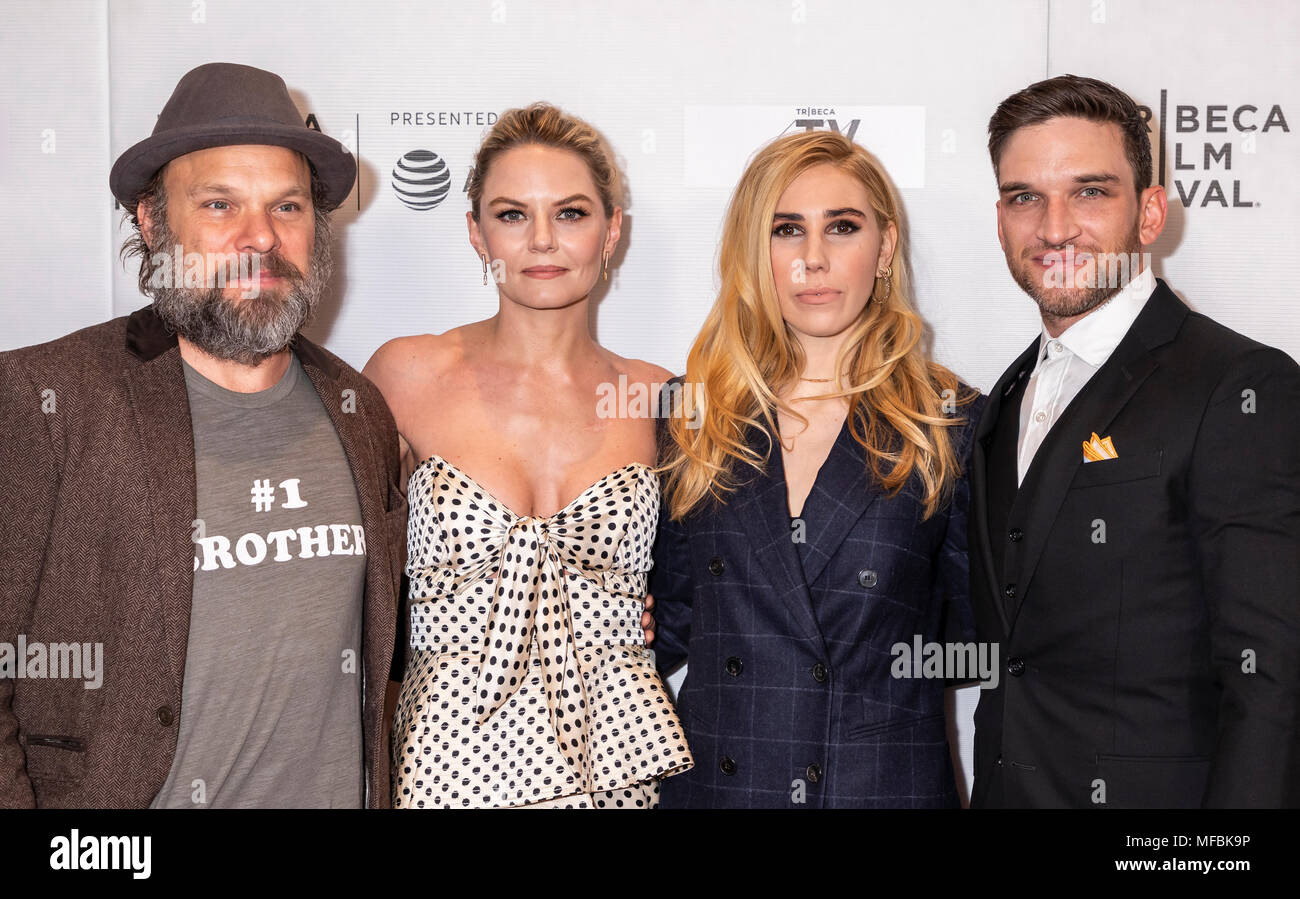 New York, NY, USA - April 23, 2018: Norbert Leo Butz, Jennifer Morrison
