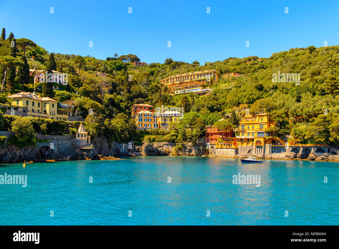 Portofino, is an Italian fishing village, Genoa province, Italy. A