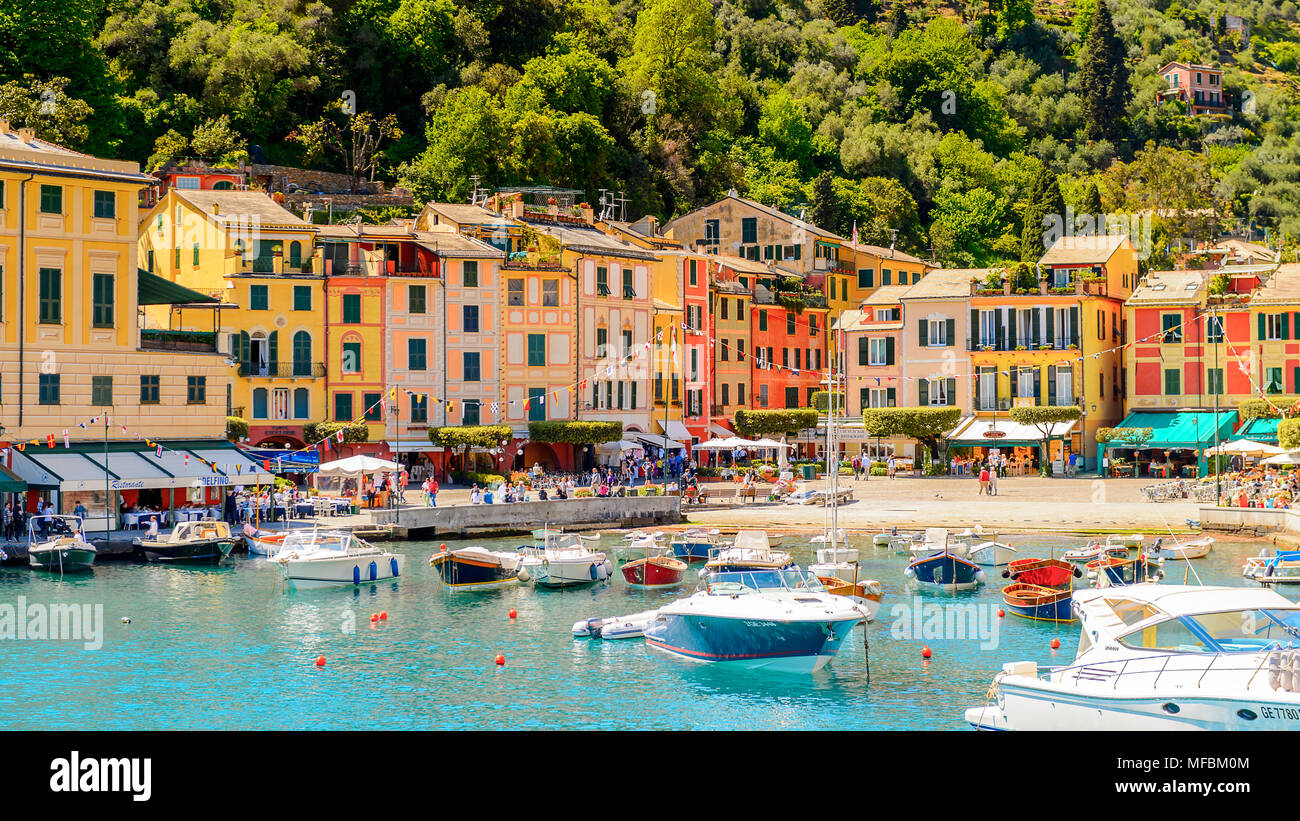 Portofino, is an Italian fishing village, Genoa province, Italy. A