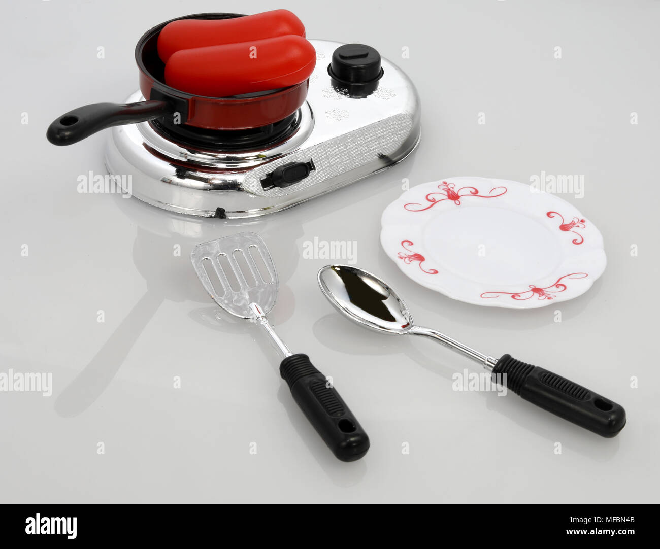 Toy Cooking Set Stock Photo