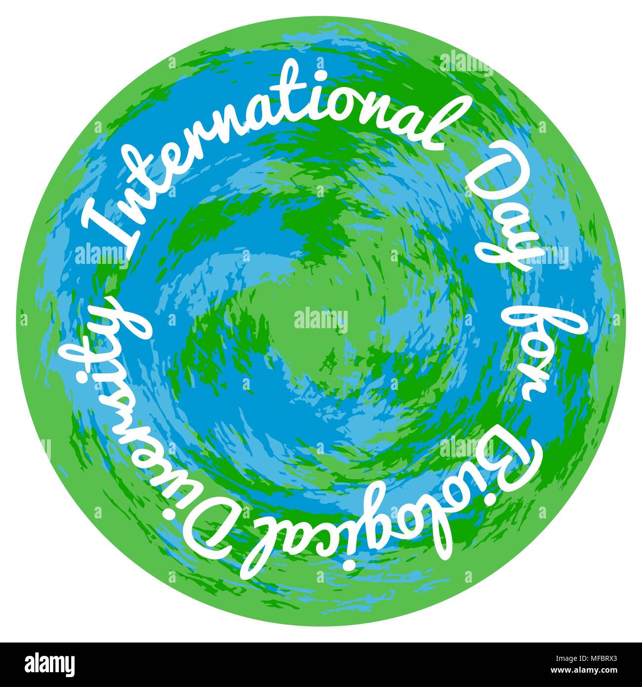 International Day for Biological Diversity. The concept of ecological holiday. Earth on a