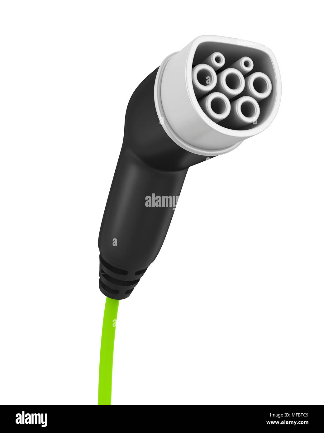 Electric Car Charging Plug Isolated Stock Photo Alamy