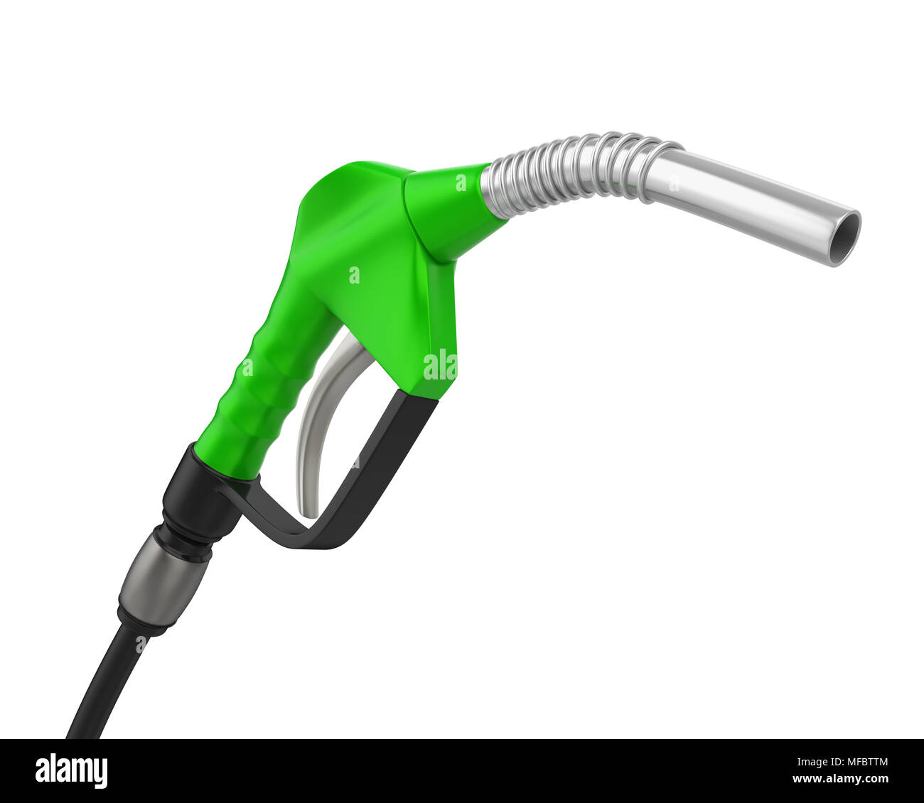 Gas Pump Nozzle Isolated Stock Photo - Alamy