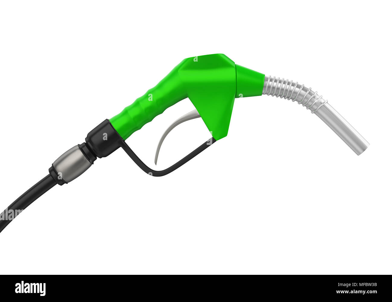 Gas Pump Nozzle Isolated Stock Photo - Alamy