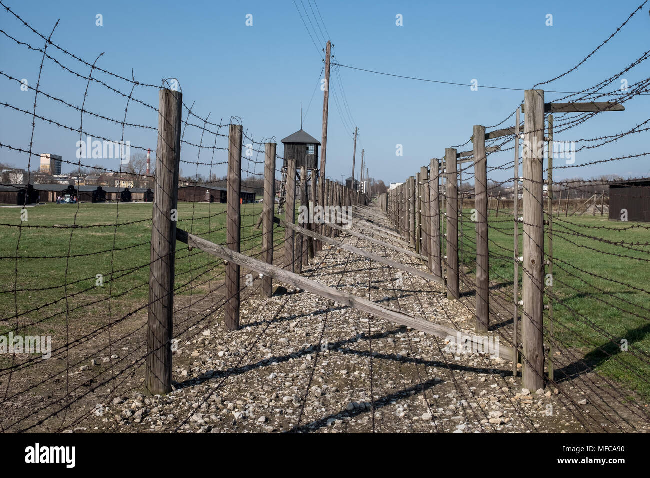 Lublin, Poland. Majdanek concentration camp. Second World War Nazi German concentration camp where Jews and other minorities were exterminated Stock Photo