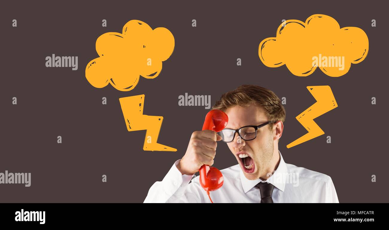 Angry Man On Phone High Resolution Stock Photography and Images - Alamy