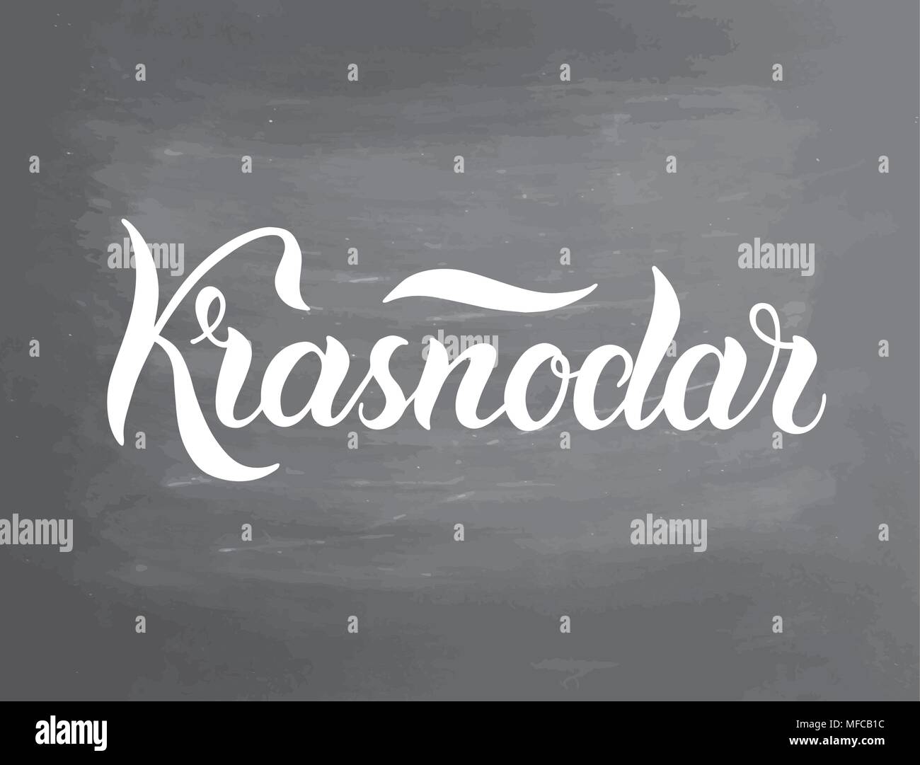 Krasnodar - Russian City. Greeting Card With Typography, Lettering ...