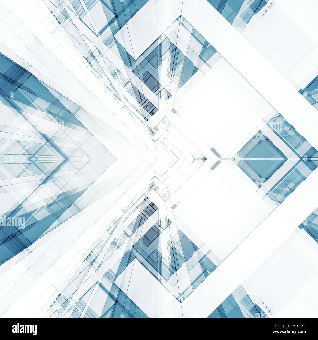 Abstract architecture background. 3d rendering Stock Photo - Alamy