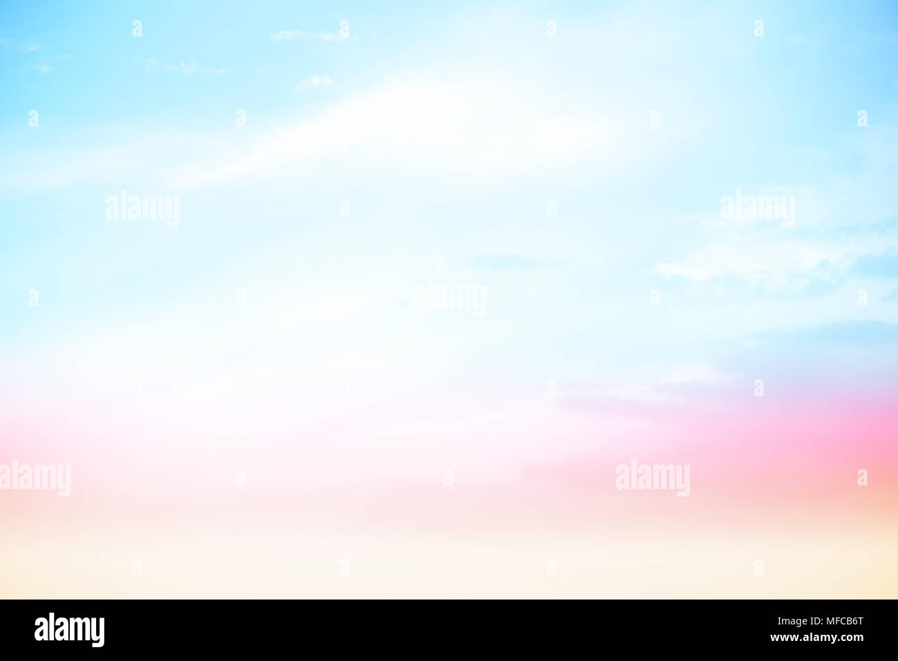 Sky bright pastel colors Stock Photo