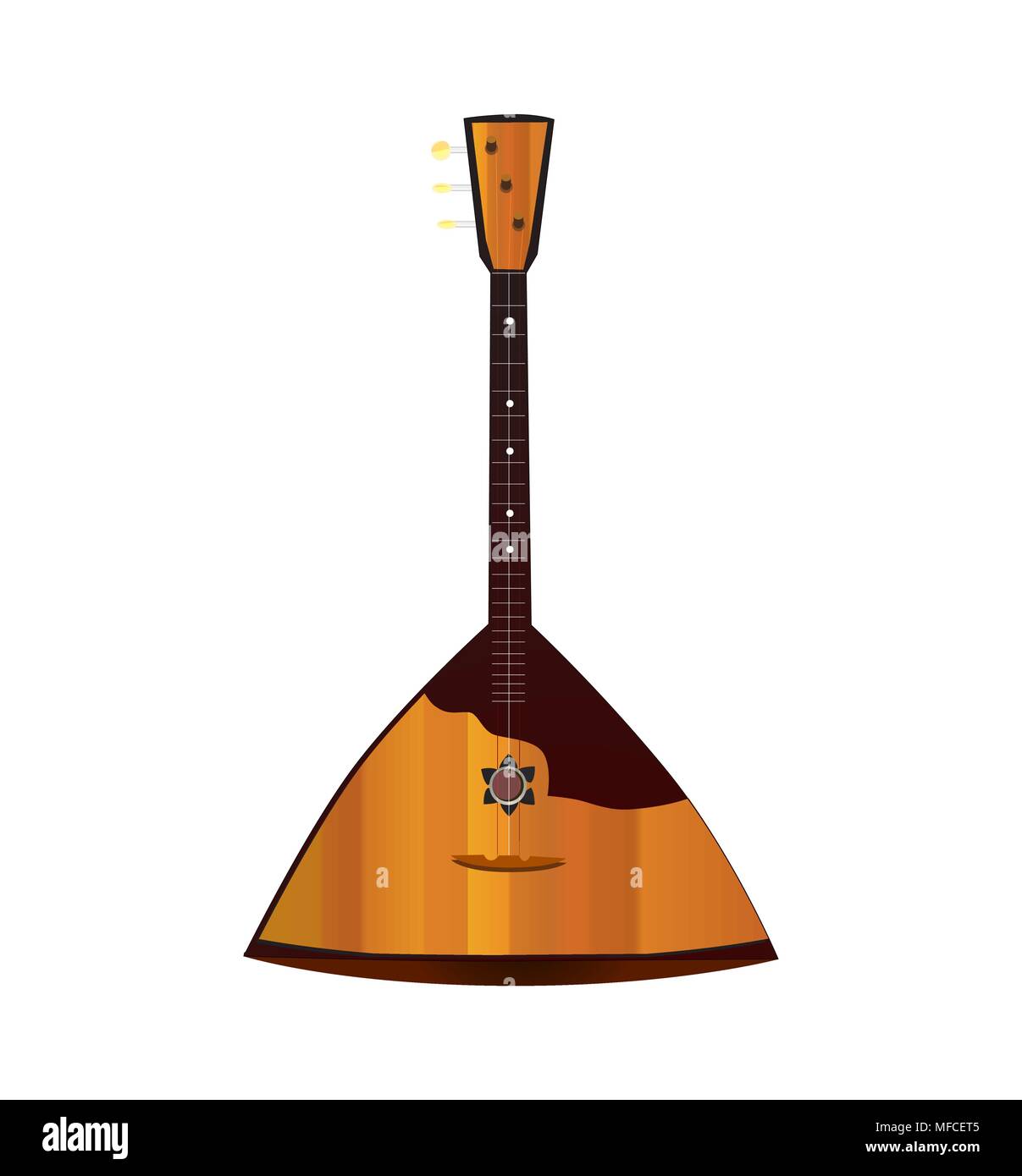 Russian musical outlet instrument balalaika
