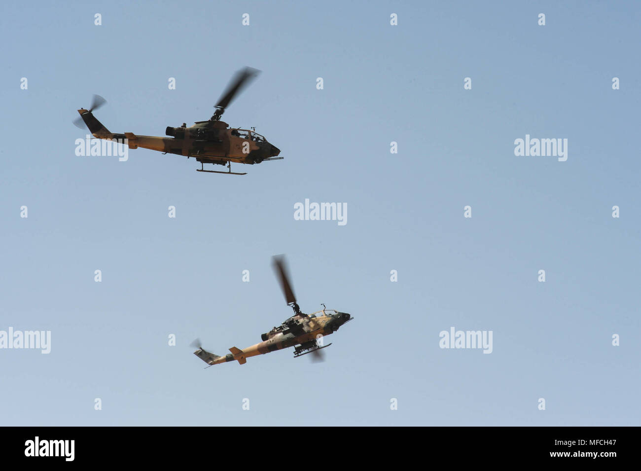 Jordanian Armed Forces AH1 Cobras participate in Exercise Eager Lion