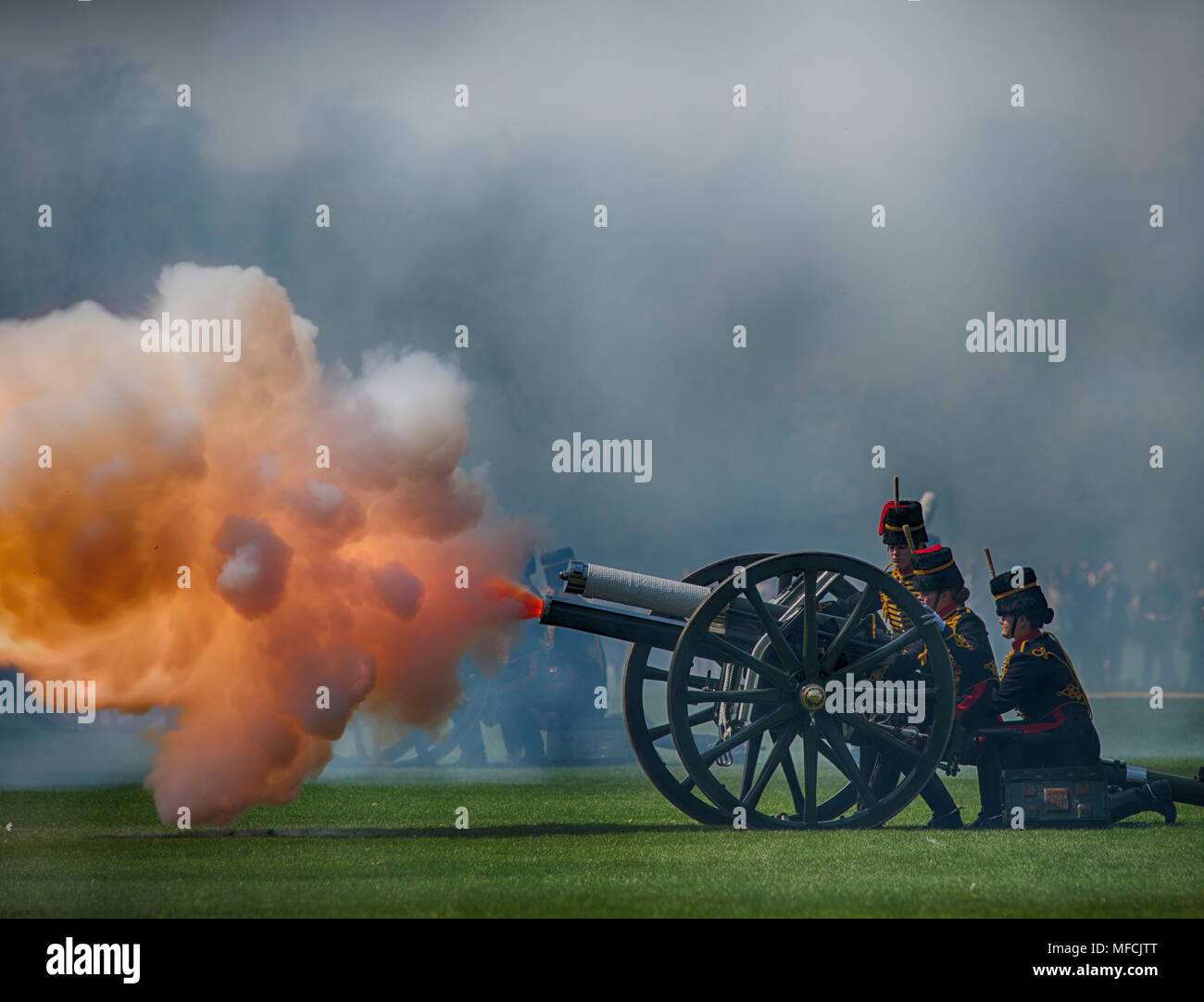 19 April 2018, Hyde Park, London. The King’s Troop Royal Horse