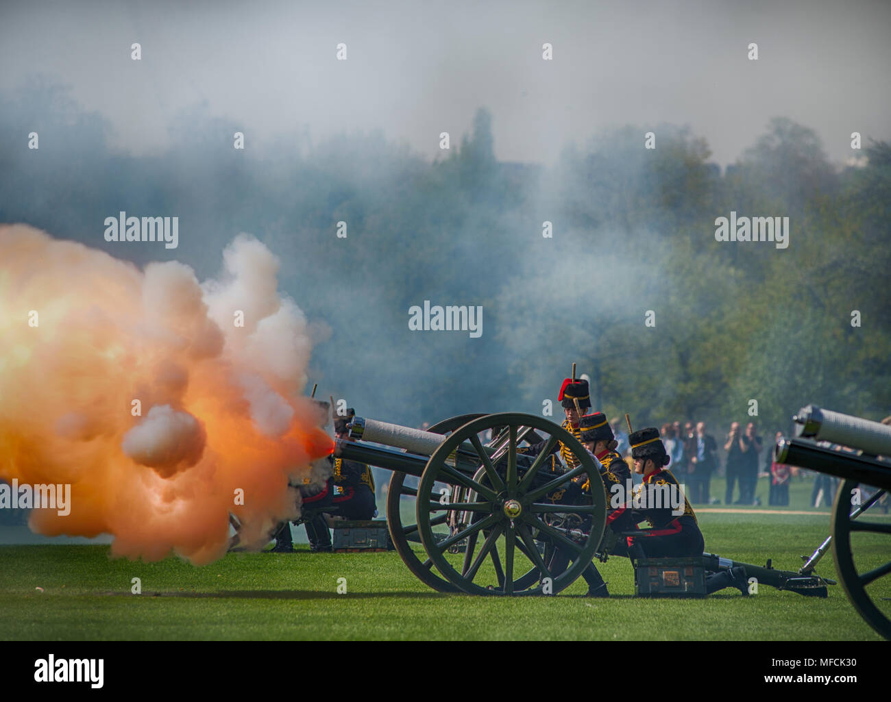 19 April 2018, Hyde Park, London. The King’s Troop Royal Horse
