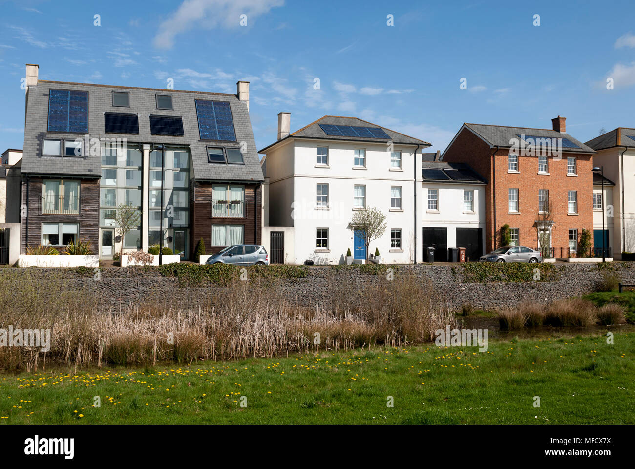 Housing in Upton seen from Upton Country Park, Northampton