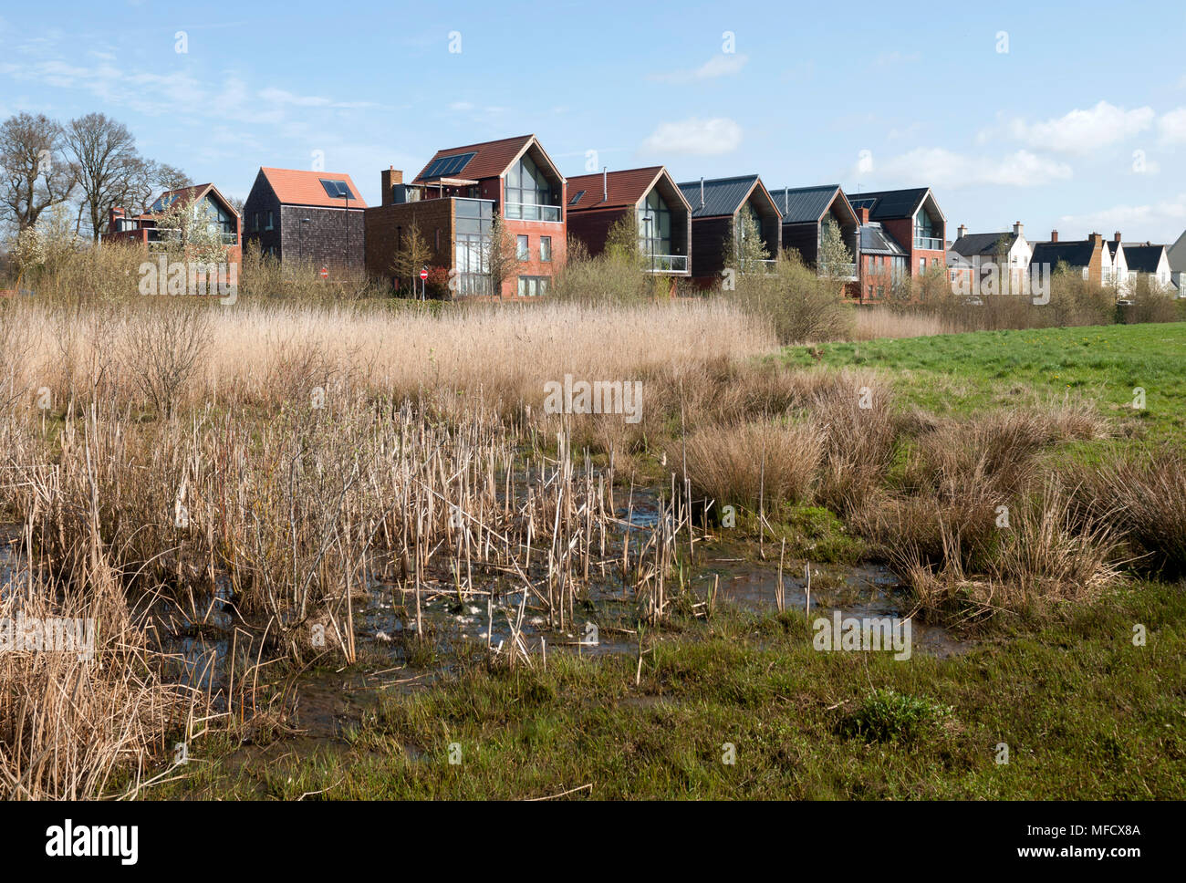 Housing in Upton seen from Upton Country Park, Northampton