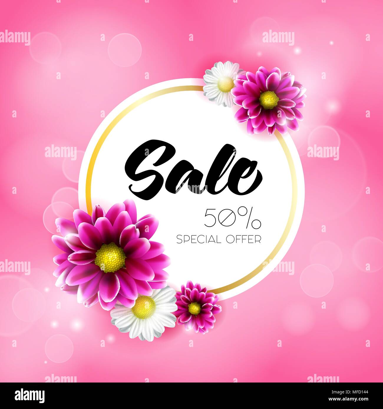 Spring summer poster banner Stock Vector Images - Alamy