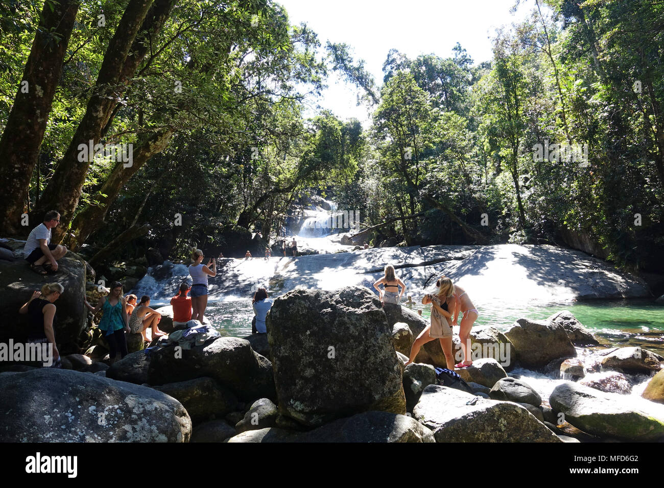 Josephine Falls a clear mountain oasis used fo outdoor swimming outside