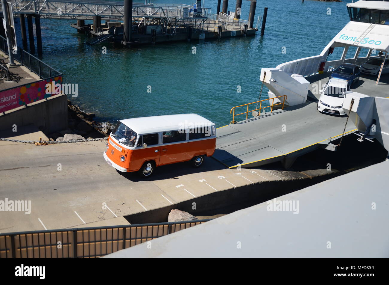 Nelly Bay Ferry Terminal, island Stock Photo Alamy