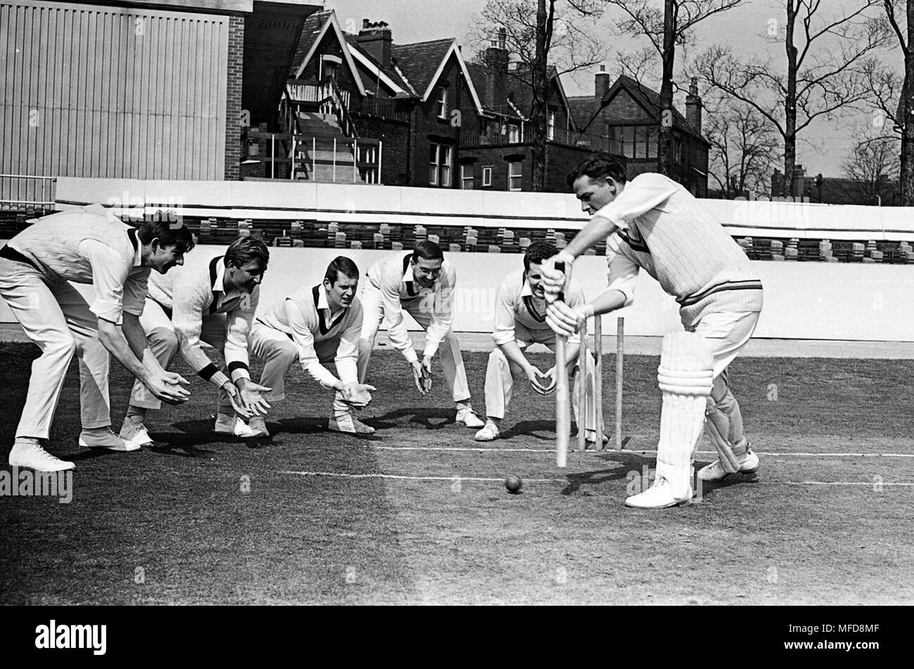 Brian Close Yorkshire cricket 1967 Stock Photo