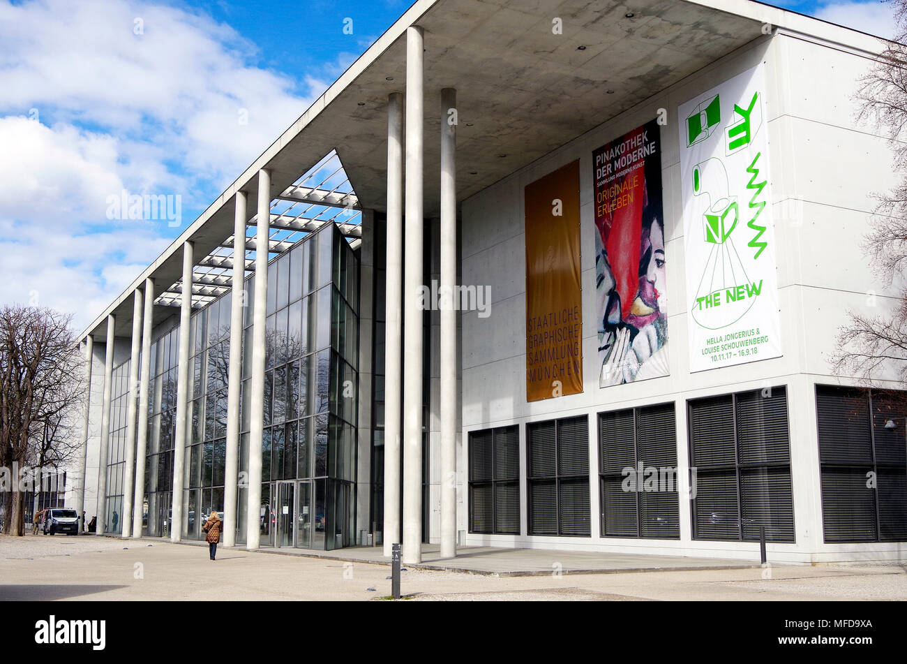 The Pinakothek der Moderne Munich, a modern a modern art museum, in